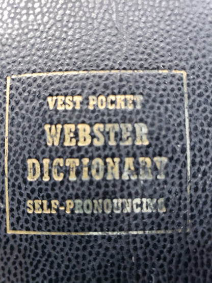 1959 Webster Vest Pocket Dictionary