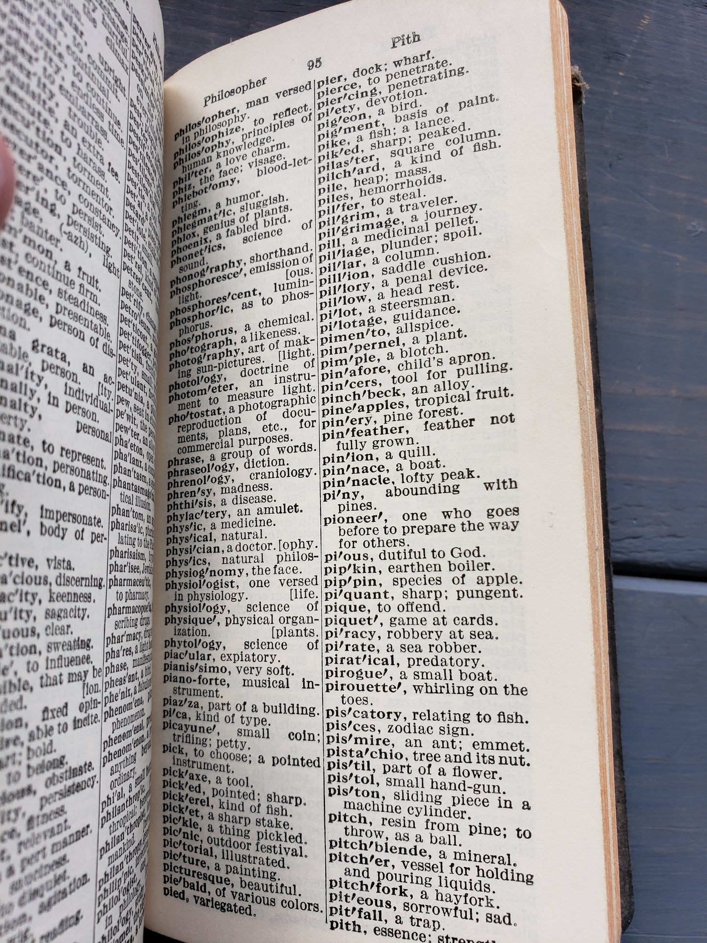 1959 Webster Vest Pocket Dictionary