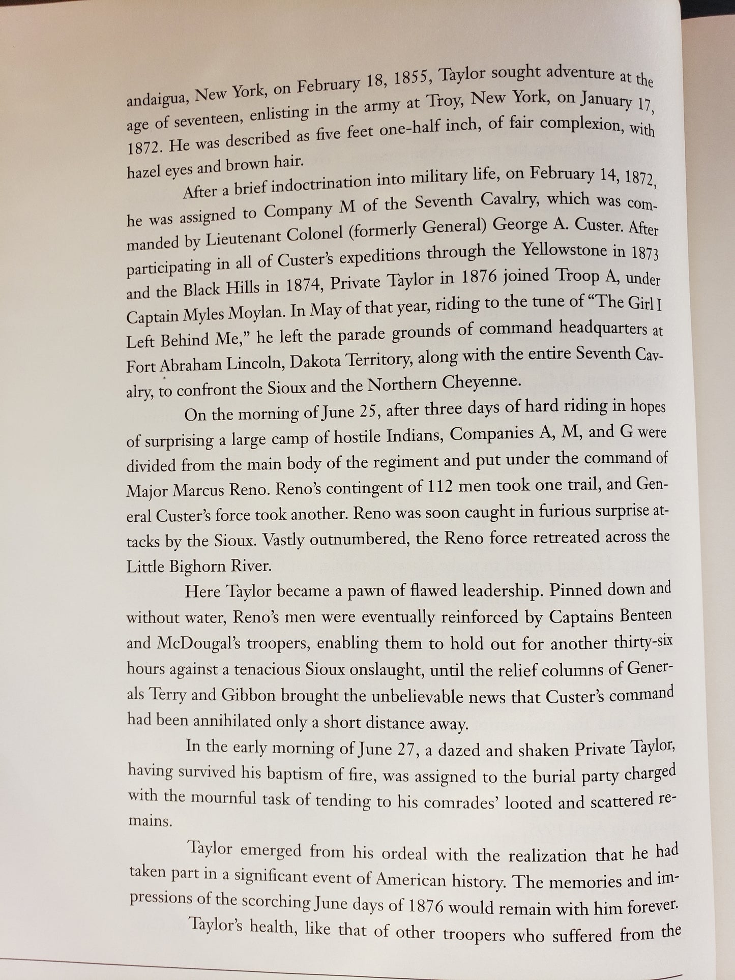 With Custer on the Little Bighorn by William O. Taylor