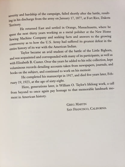 With Custer on the Little Bighorn by William O. Taylor