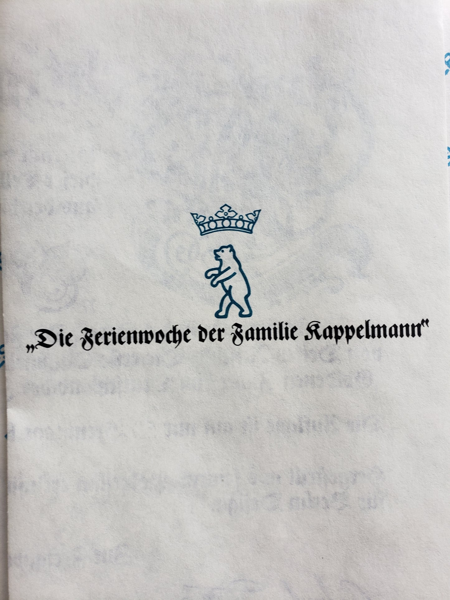 "Friday" in the Kappelmann Families Holiday Week series by Detlev Nitschke