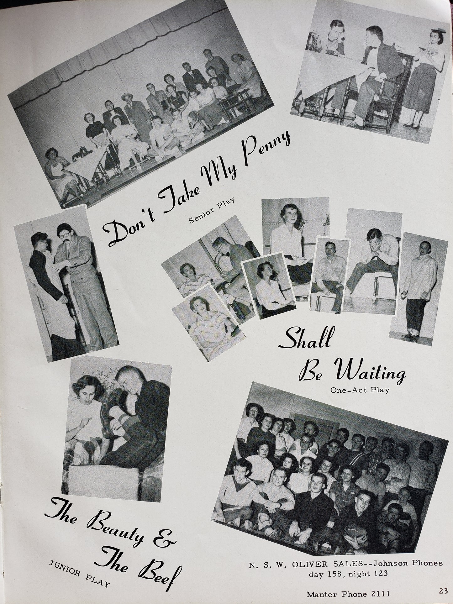 1951 Johnson High School Yearbook, Johnson, Kansas