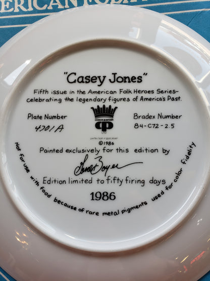 Casey Jones commemorative plate