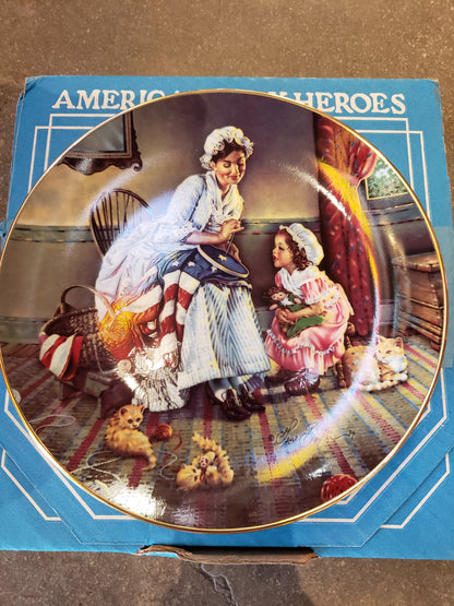 Betsy Ross commemorative plate