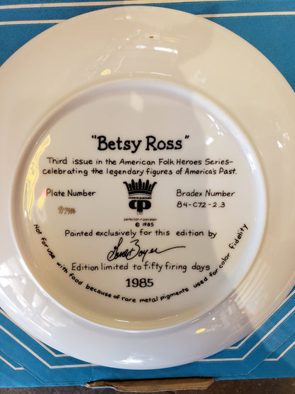 Betsy Ross commemorative plate