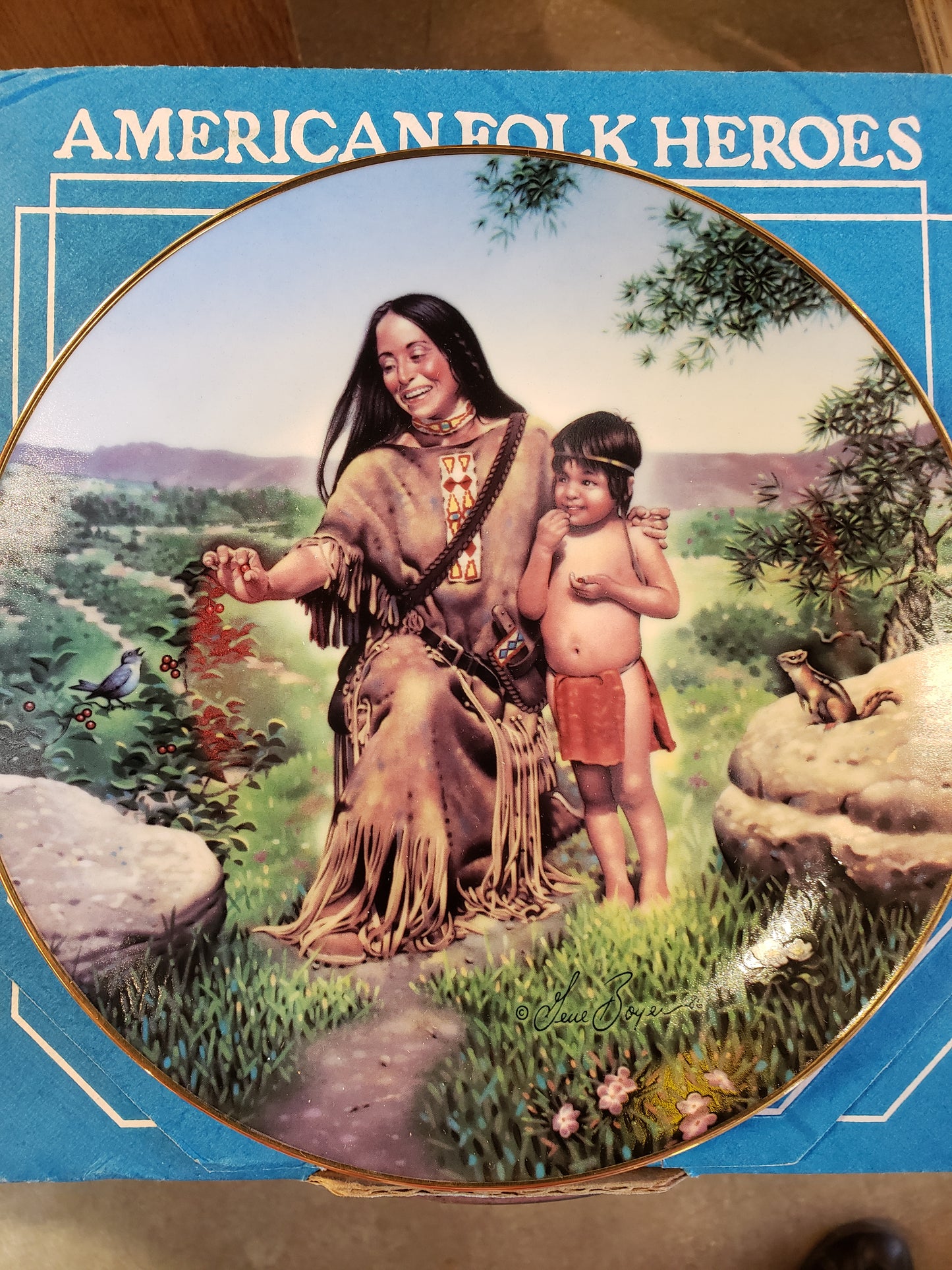 Sacajawea commemorative plate