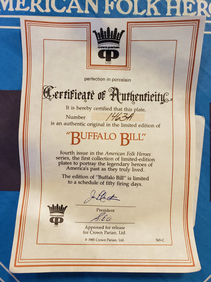 Buffalo Bill Commemorative Plate