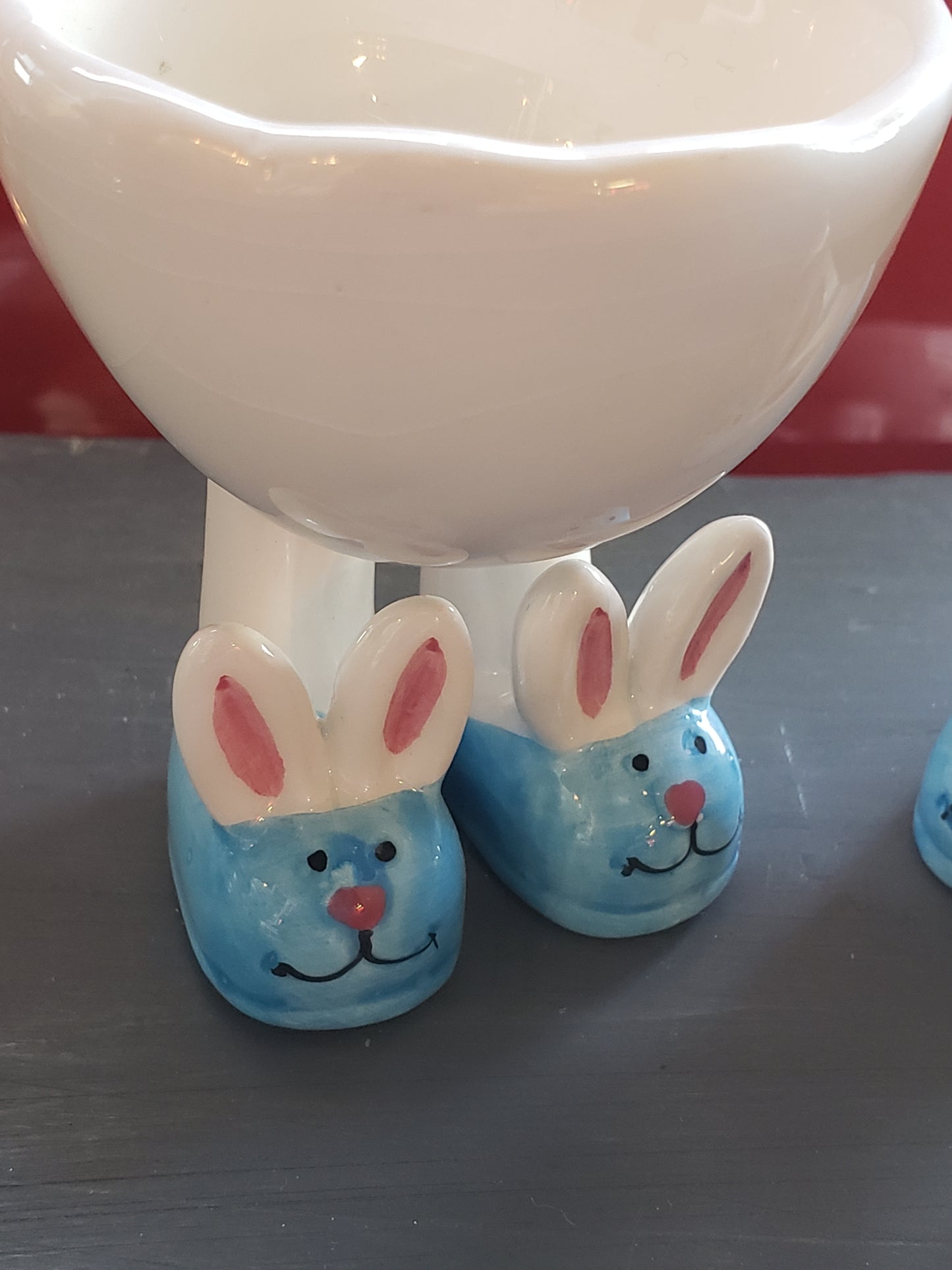 Pair of Bunny Slipper Egg Holders