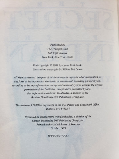 The Secret of the Indian by Lynne Reid Banks (1989)
