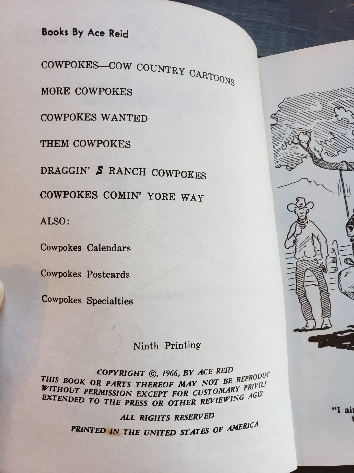 Draggin' S Ranch Cowpokes by Ace Reid (1966)
