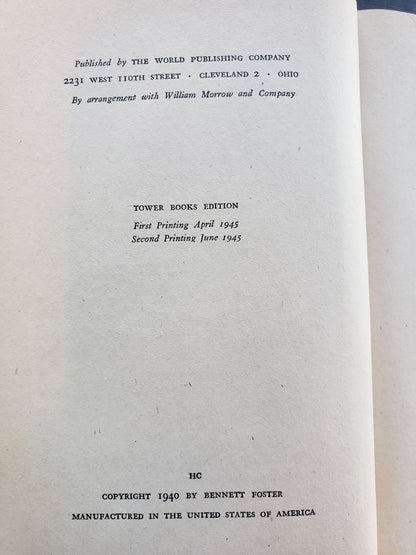 The Owl Hoot Trail by Bennett Foster (1945)