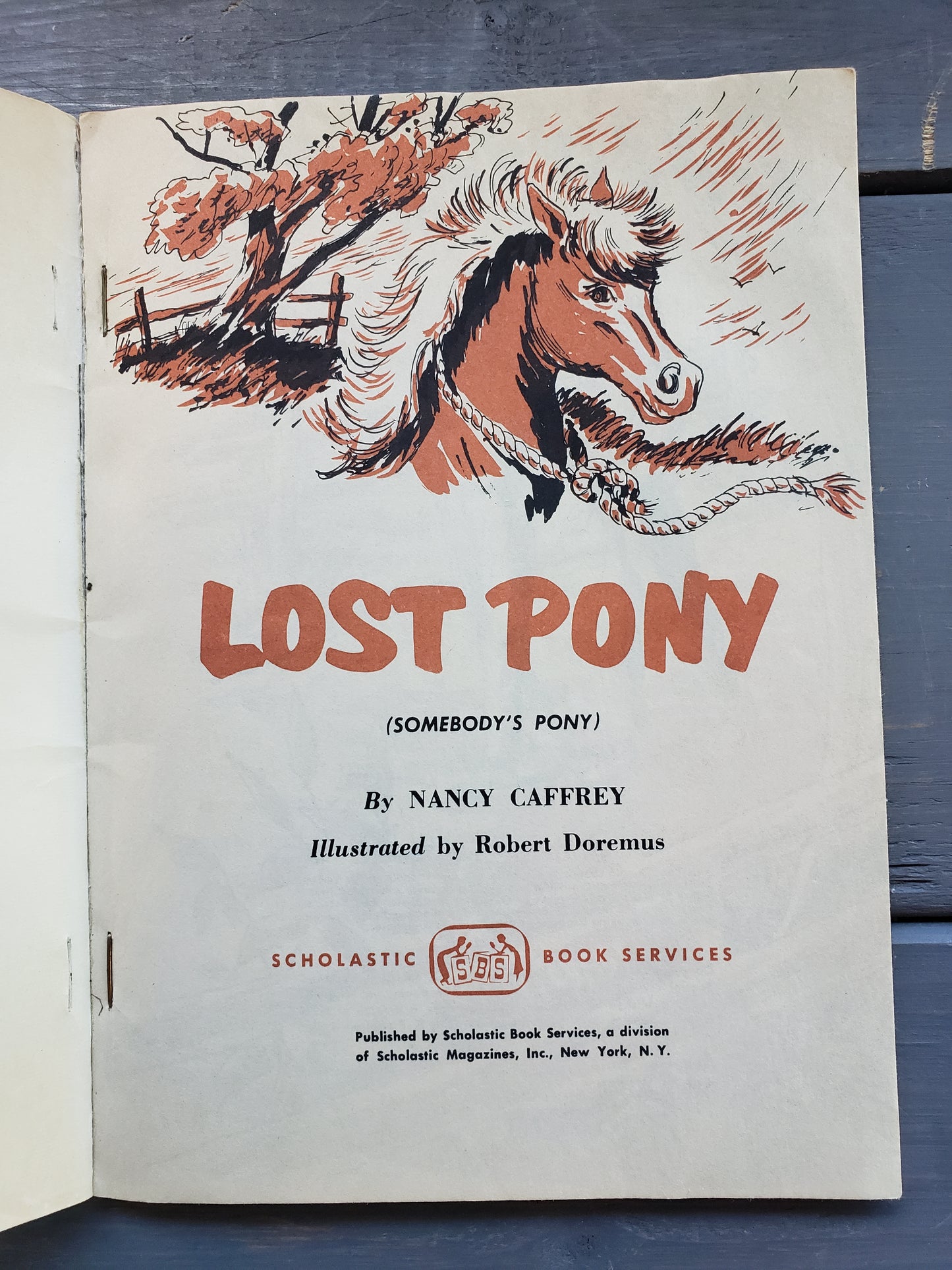 Lost Pony (1951) Scholastic book
