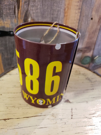 University of Wyoming License Plate Pencil Cup