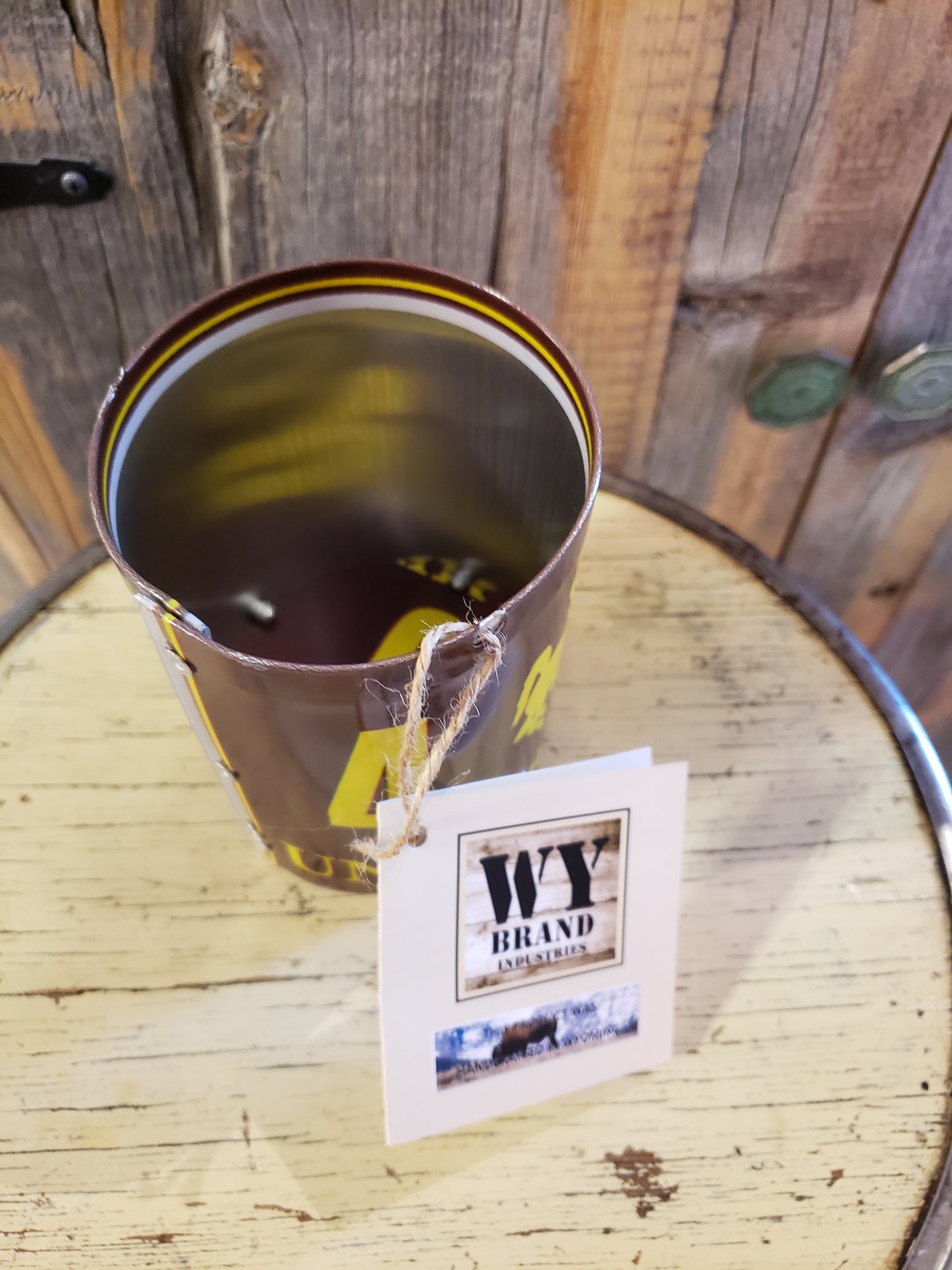 University of Wyoming License Plate Pencil Cup