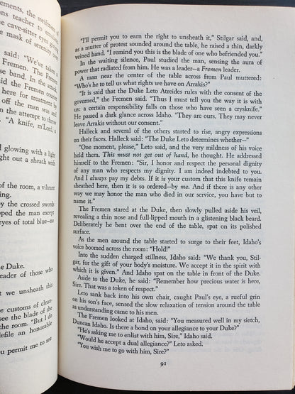DUNE by Frank Herbert (1965) Book Club Edition