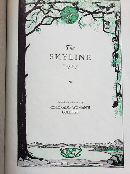1927 yearbook Colorado Woman's College "The Skyline"