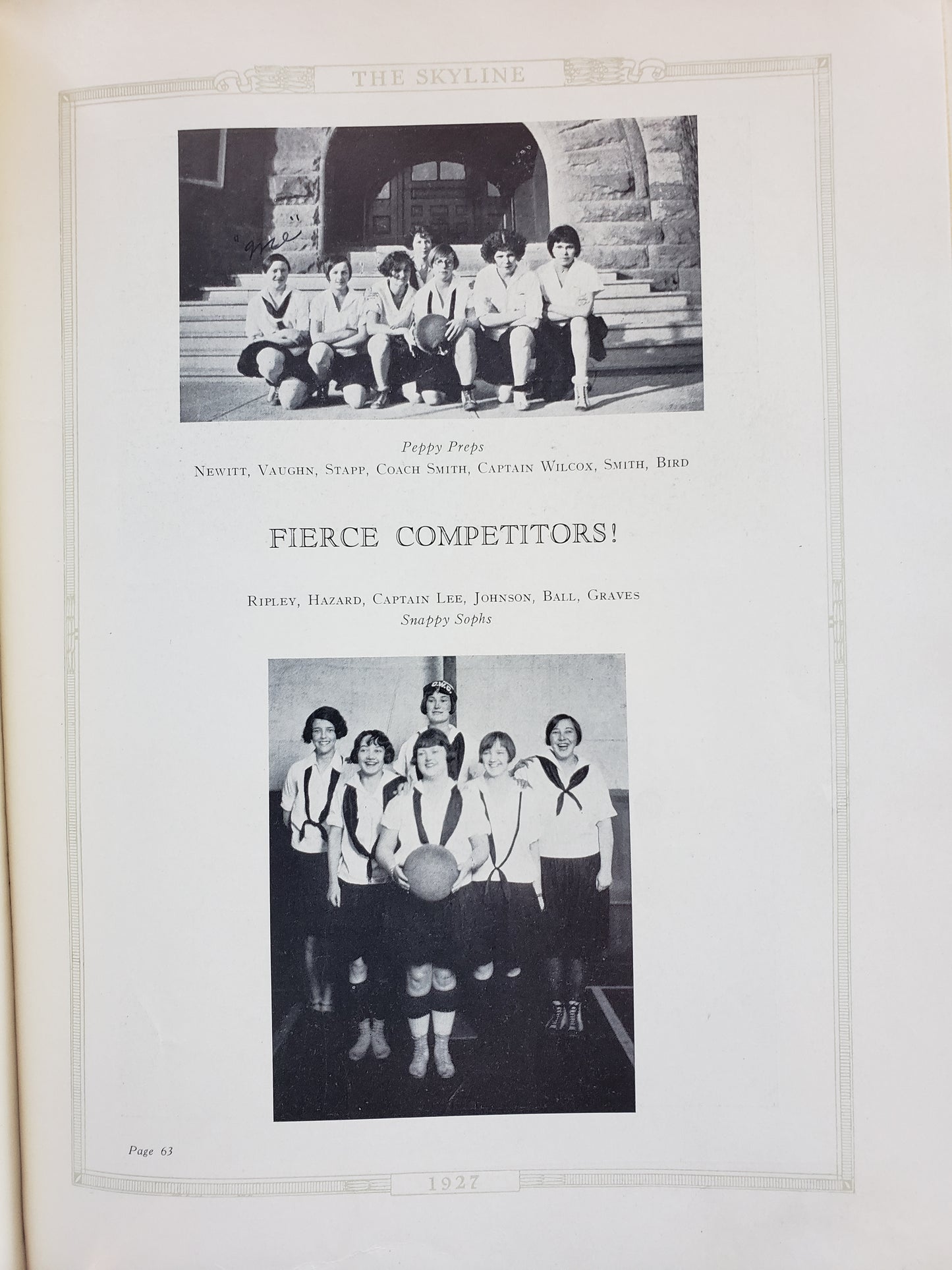 1927 yearbook Colorado Woman's College "The Skyline"