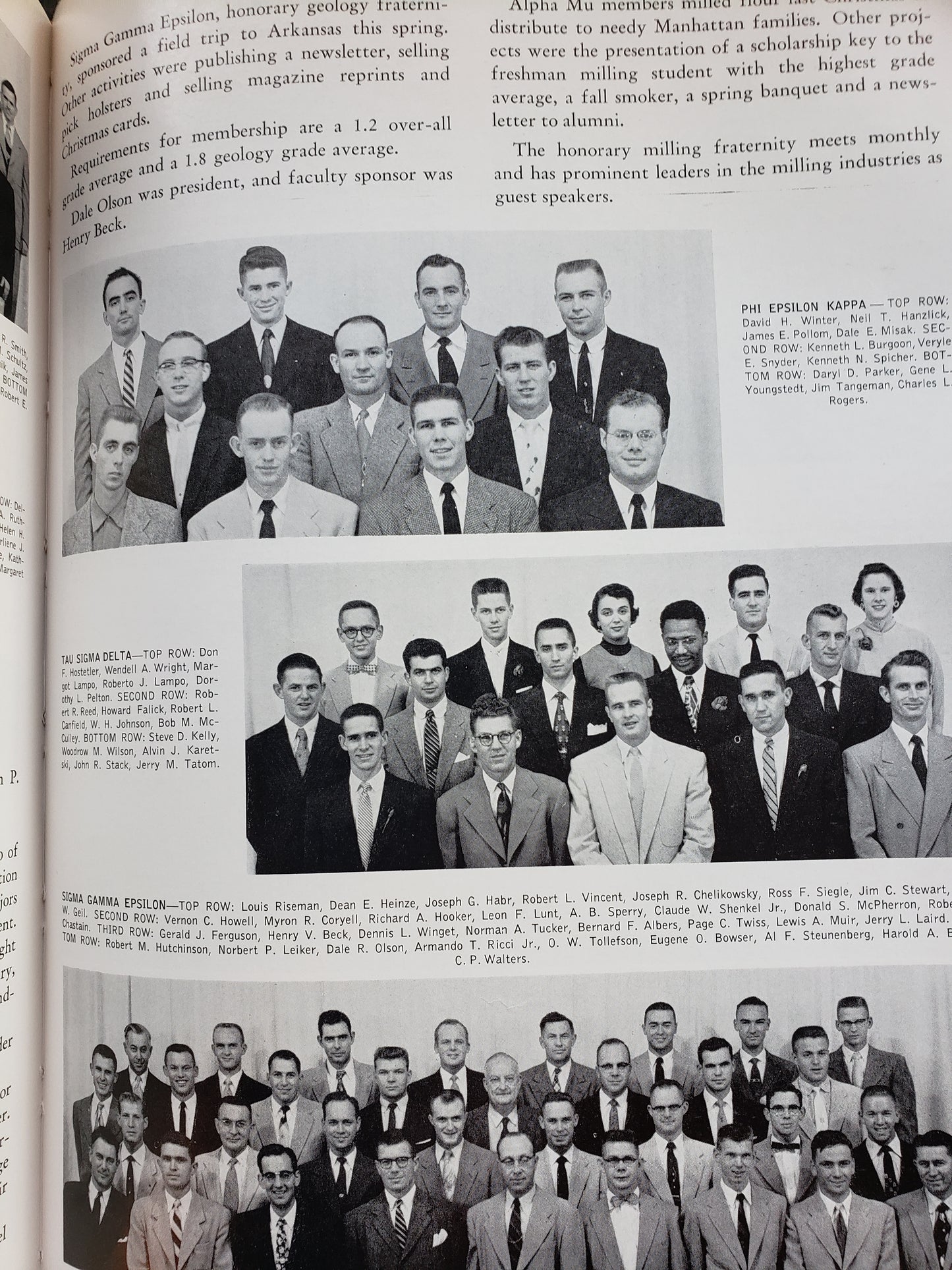 1955 Kansas State College yearbook "Royal Purple"