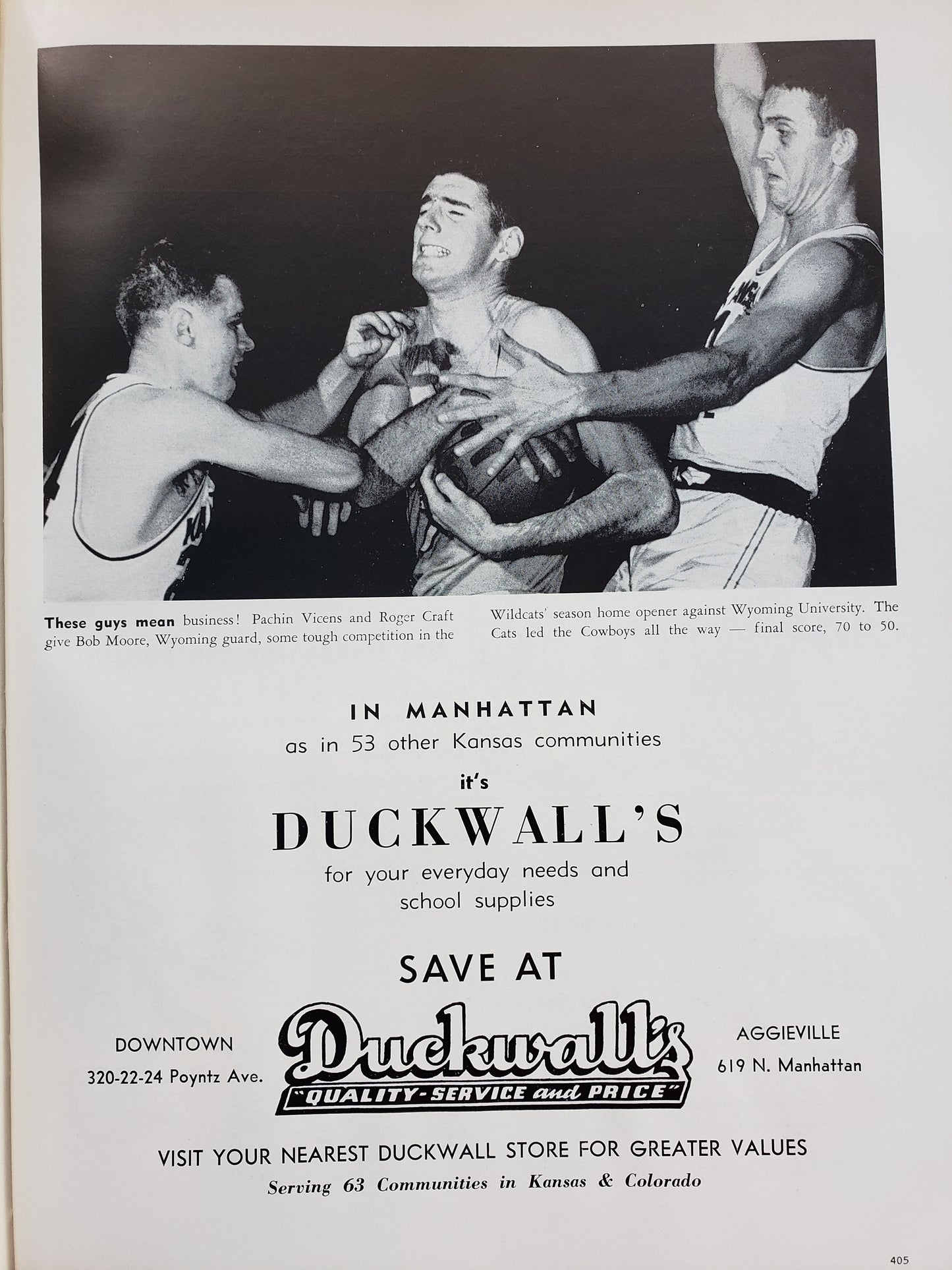 1955 Kansas State College yearbook "Royal Purple"