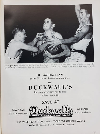 1955 Kansas State College yearbook "Royal Purple"
