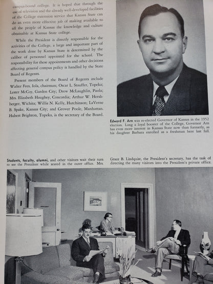 1953 Kansas State College yearbook "Royal Purple"