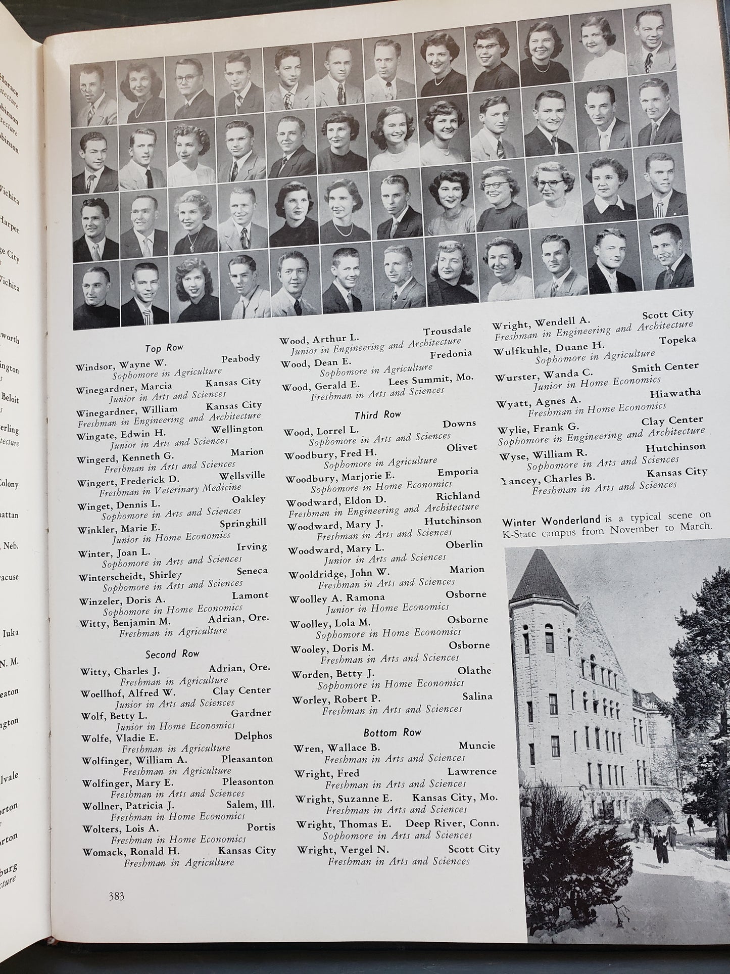 1953 Kansas State College yearbook "Royal Purple"