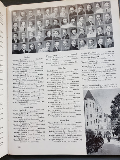 1953 Kansas State College yearbook "Royal Purple"