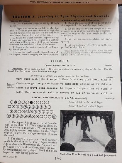 1952 20th century typewriting