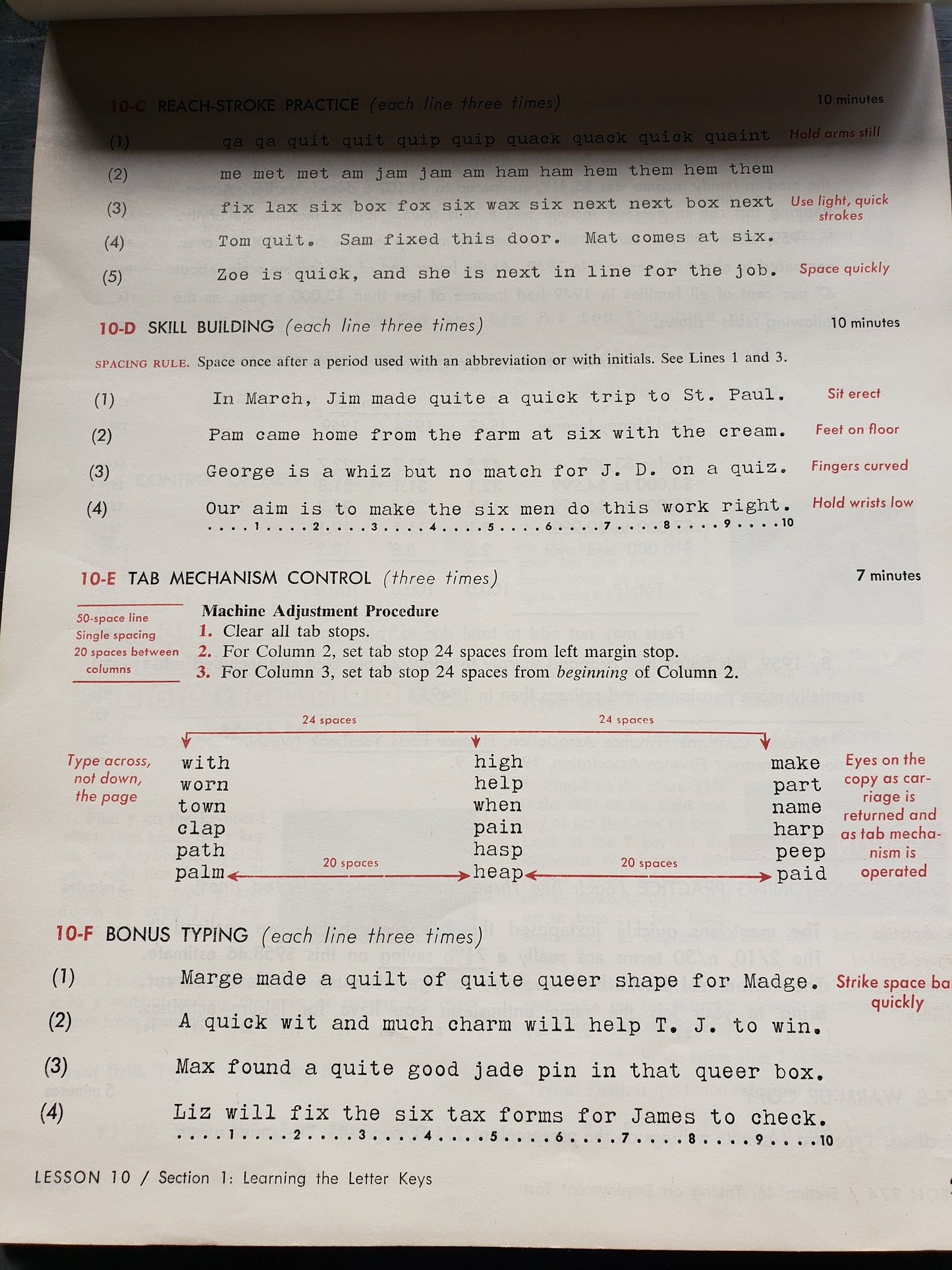 1962 20th Century Typewriting Eighth Edition