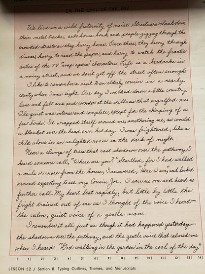 1962 20th Century Typewriting Eighth Edition