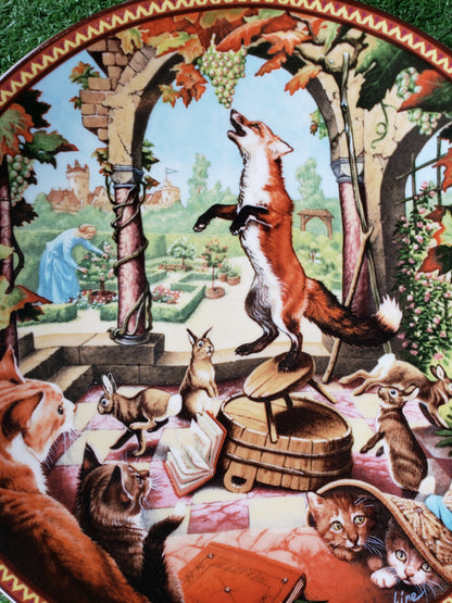 The Fox and the Grapes collectible plate (1988)