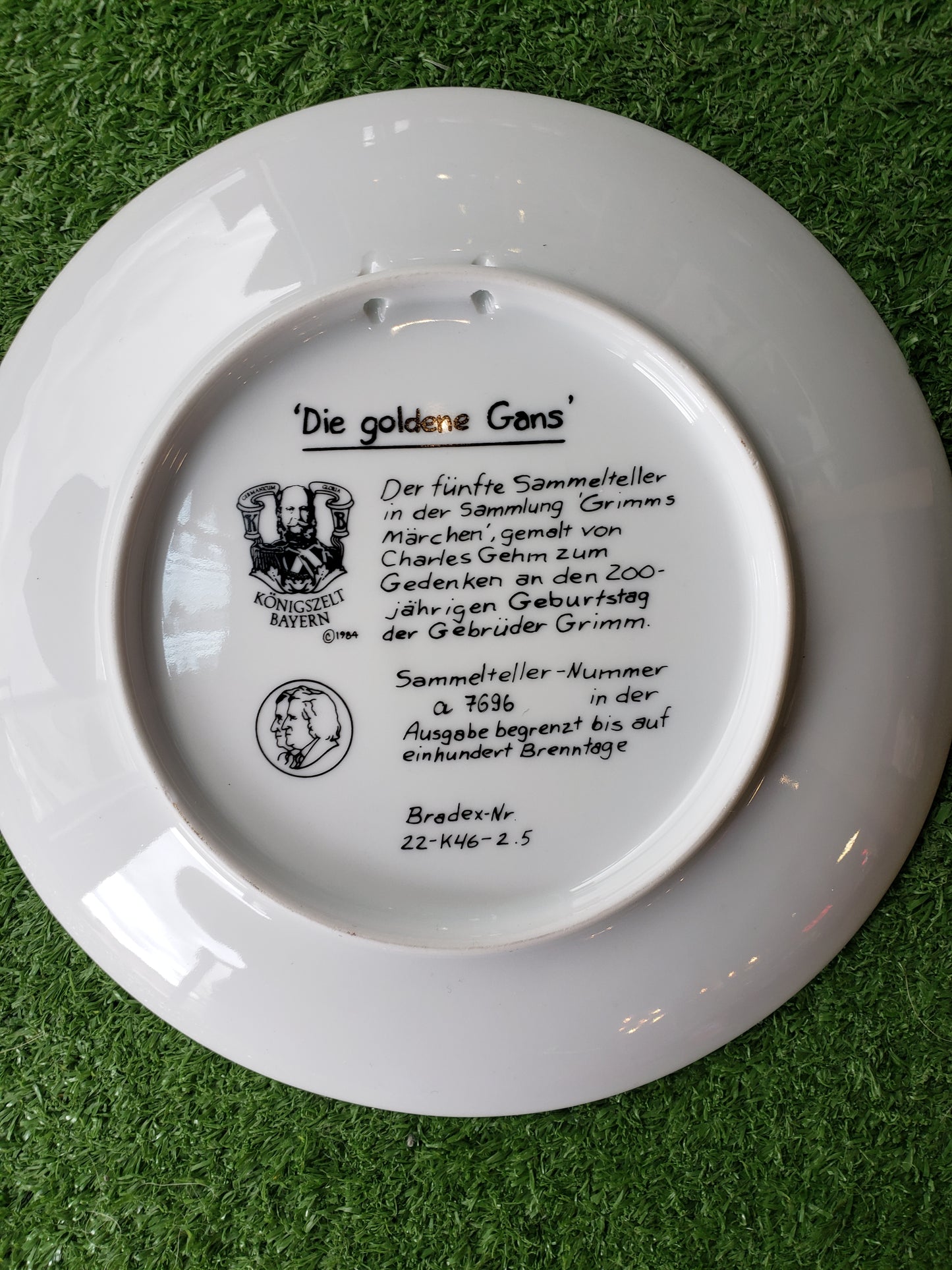 The Golden Goose collectible plate (1984)