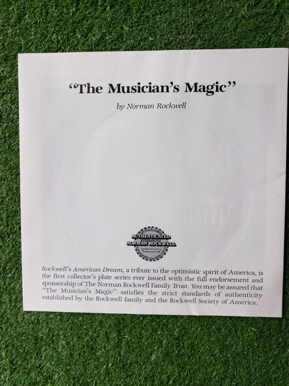 The Musician's Magic by Norman Rockwell collectible plate