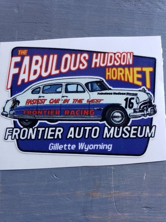 Fabulous Hudson Hornet decal from Frontier Auto Museum
