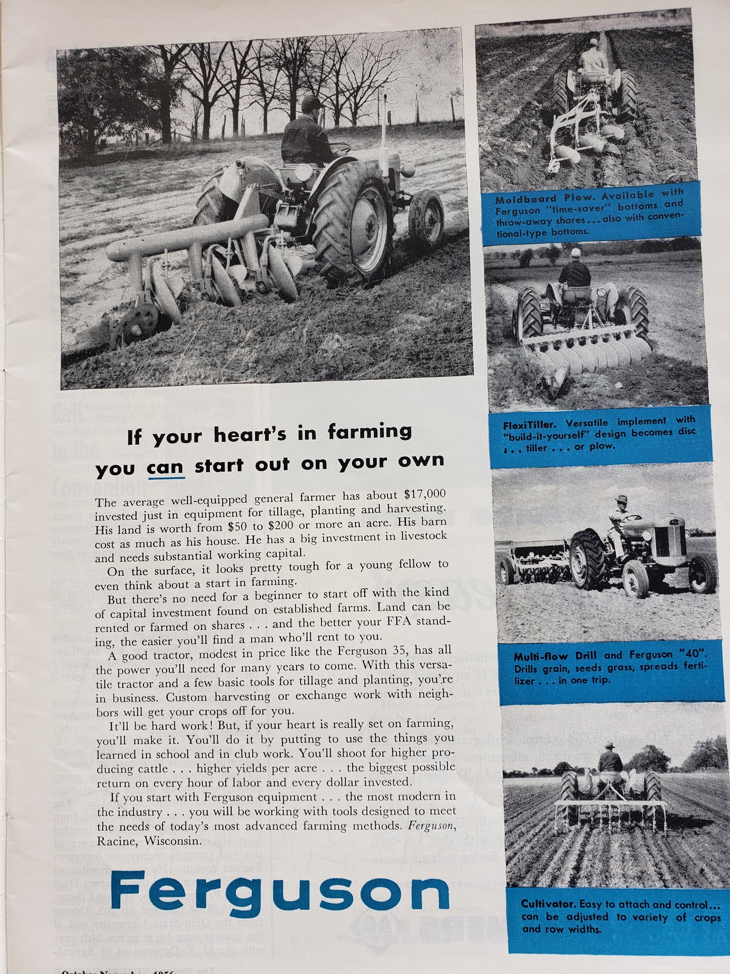 1956 Future Farmer Magazine (Oct. - Nov.)