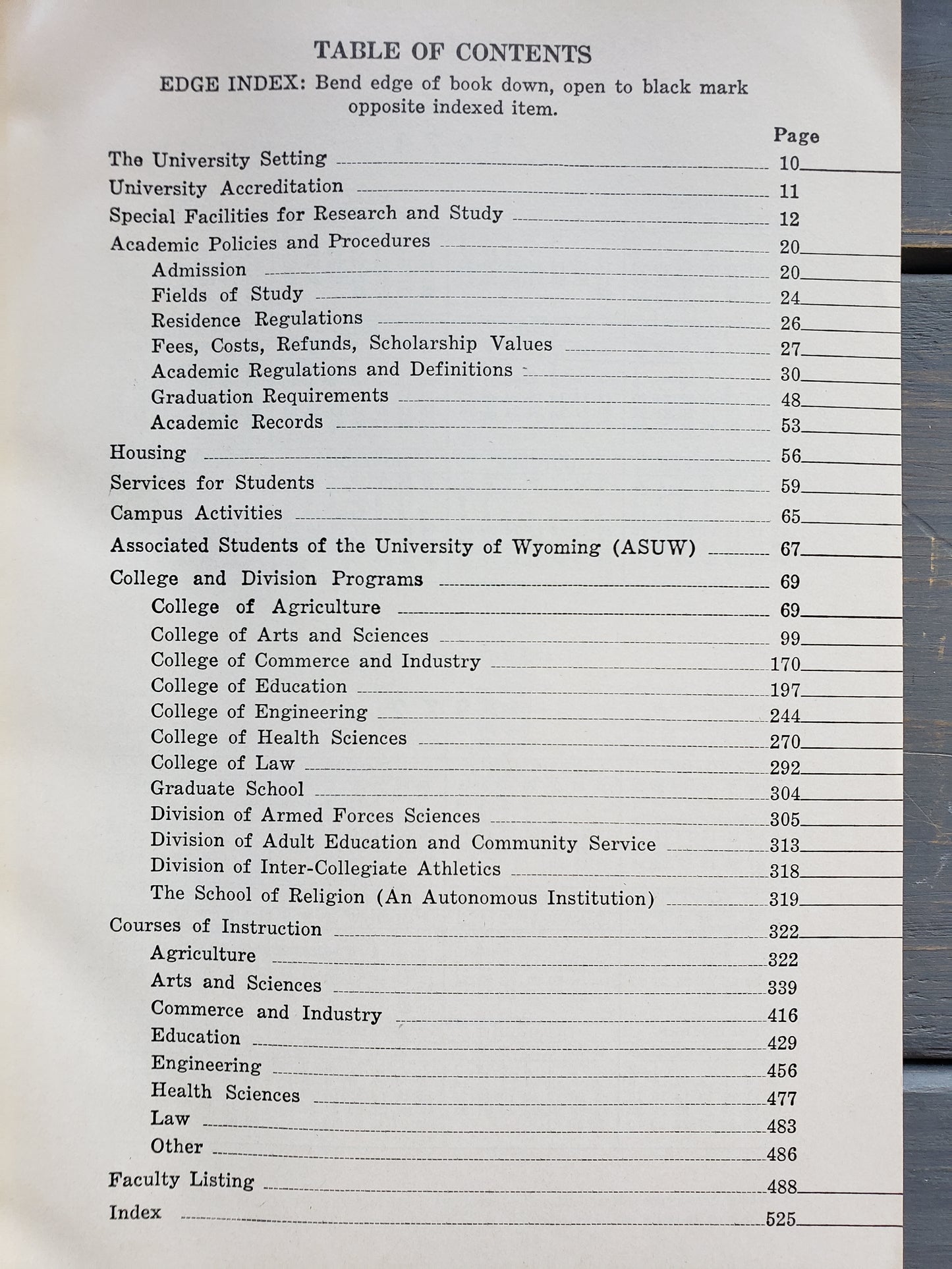University of Wyoming 1971-72 Bulletin