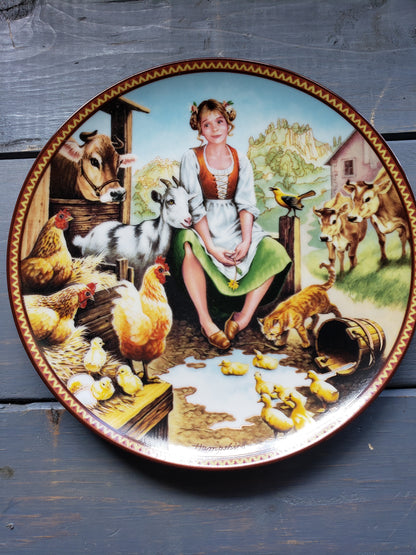 The Milkmaid and Her Pail collectible plate