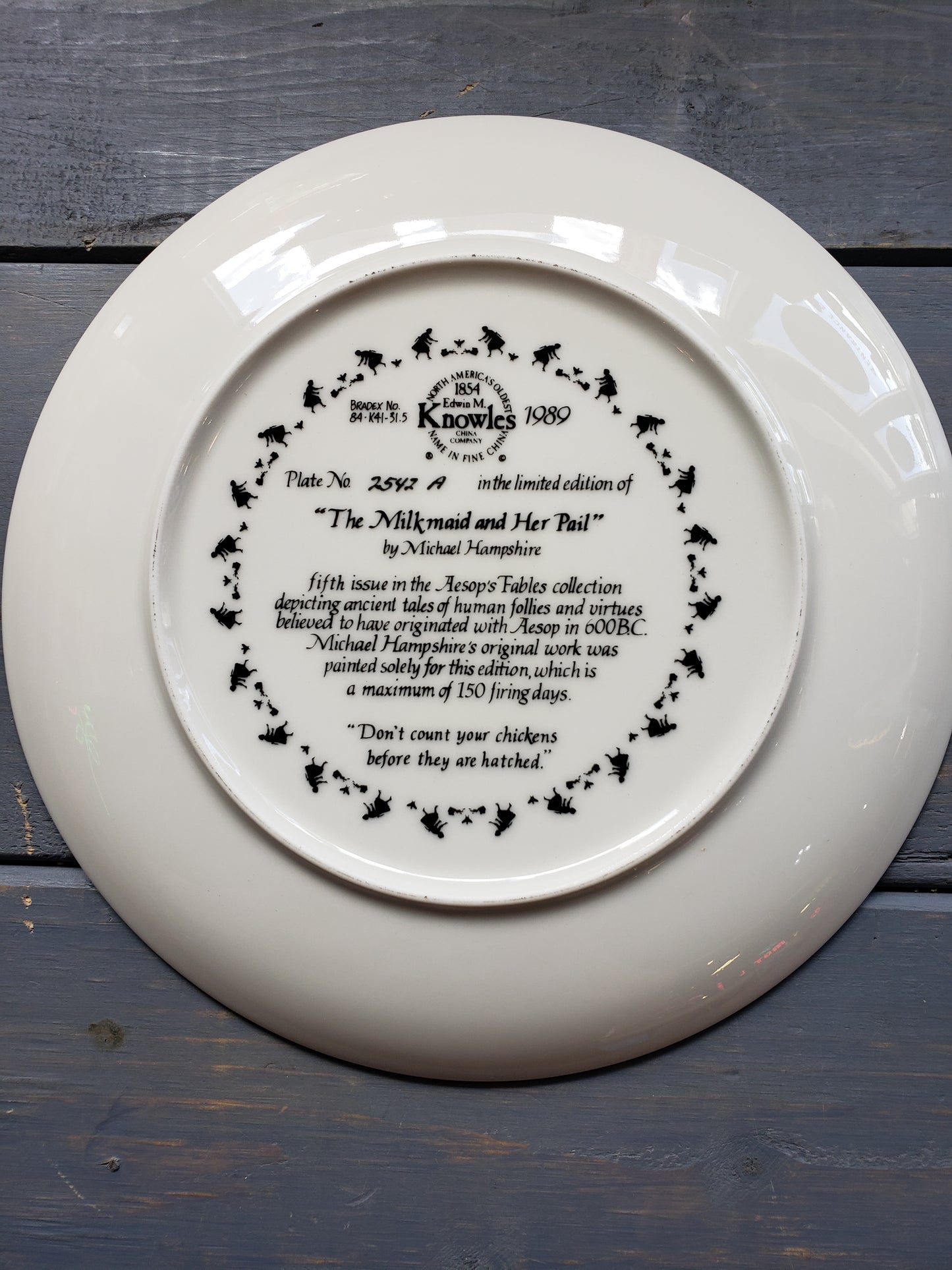The Milkmaid and Her Pail collectible plate