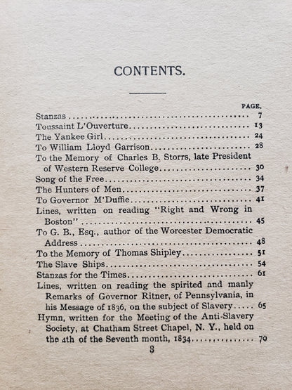 Whittier's Poems (early 1900s)