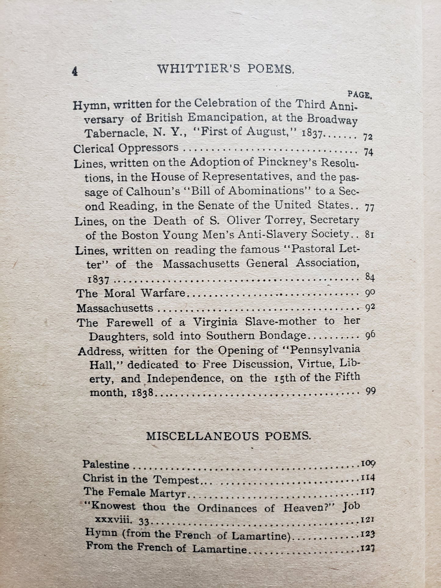 Whittier's Poems (early 1900s)