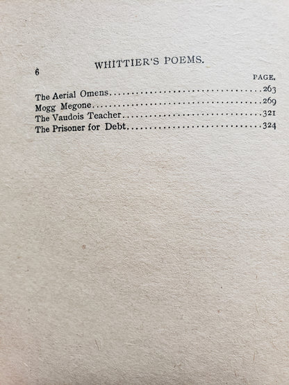 Whittier's Poems (early 1900s)
