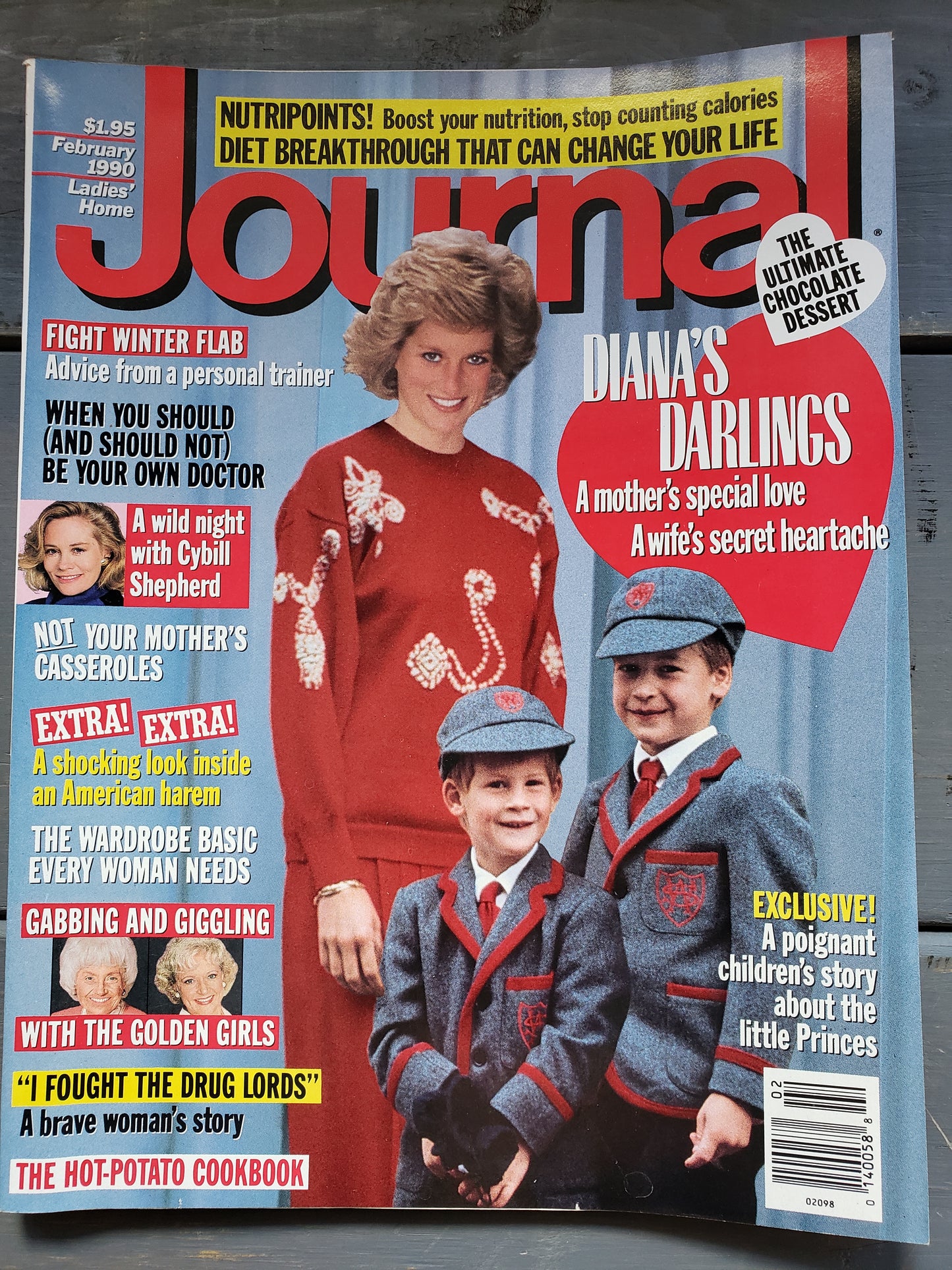 Ladies' Home Journal Feb. 1990 Princess Diana