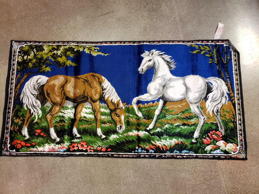 Vintage Horses Tapestry 40 x 20"