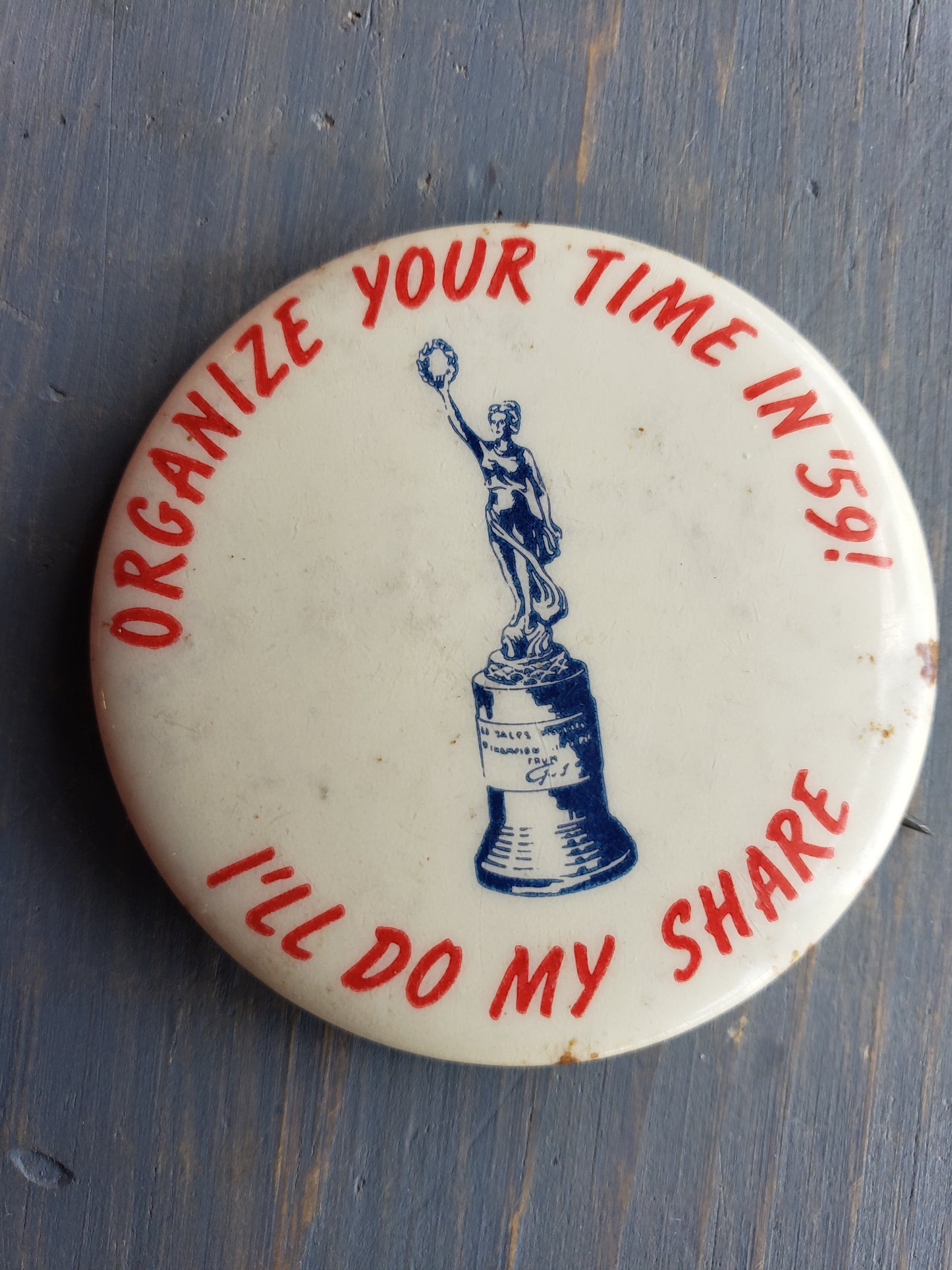 1959 campaign button