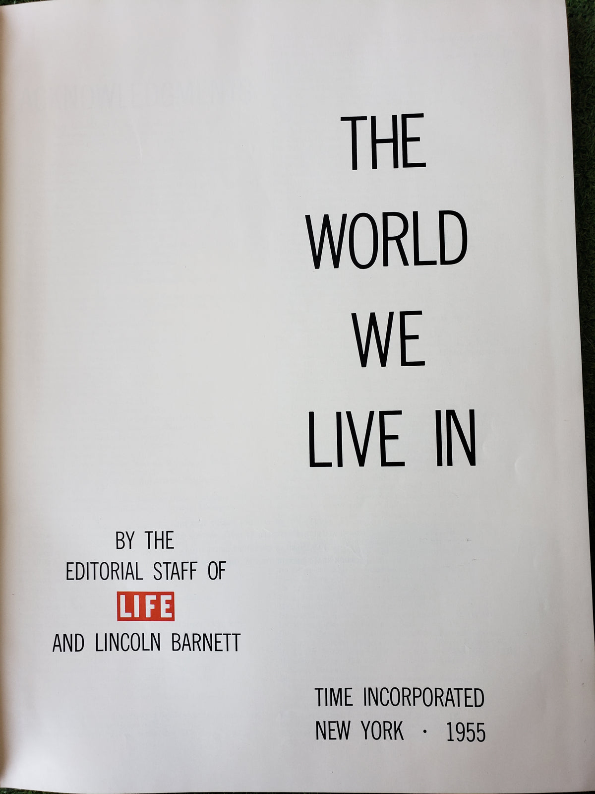 The World We Live In (1955) LIFE