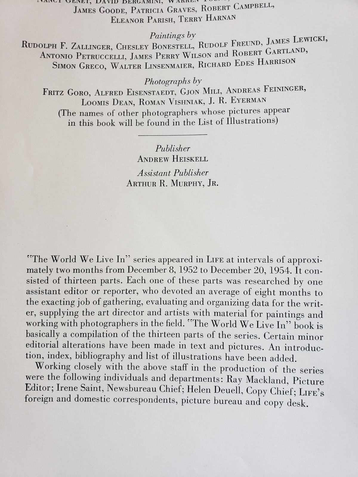 The World We Live In (1955) LIFE