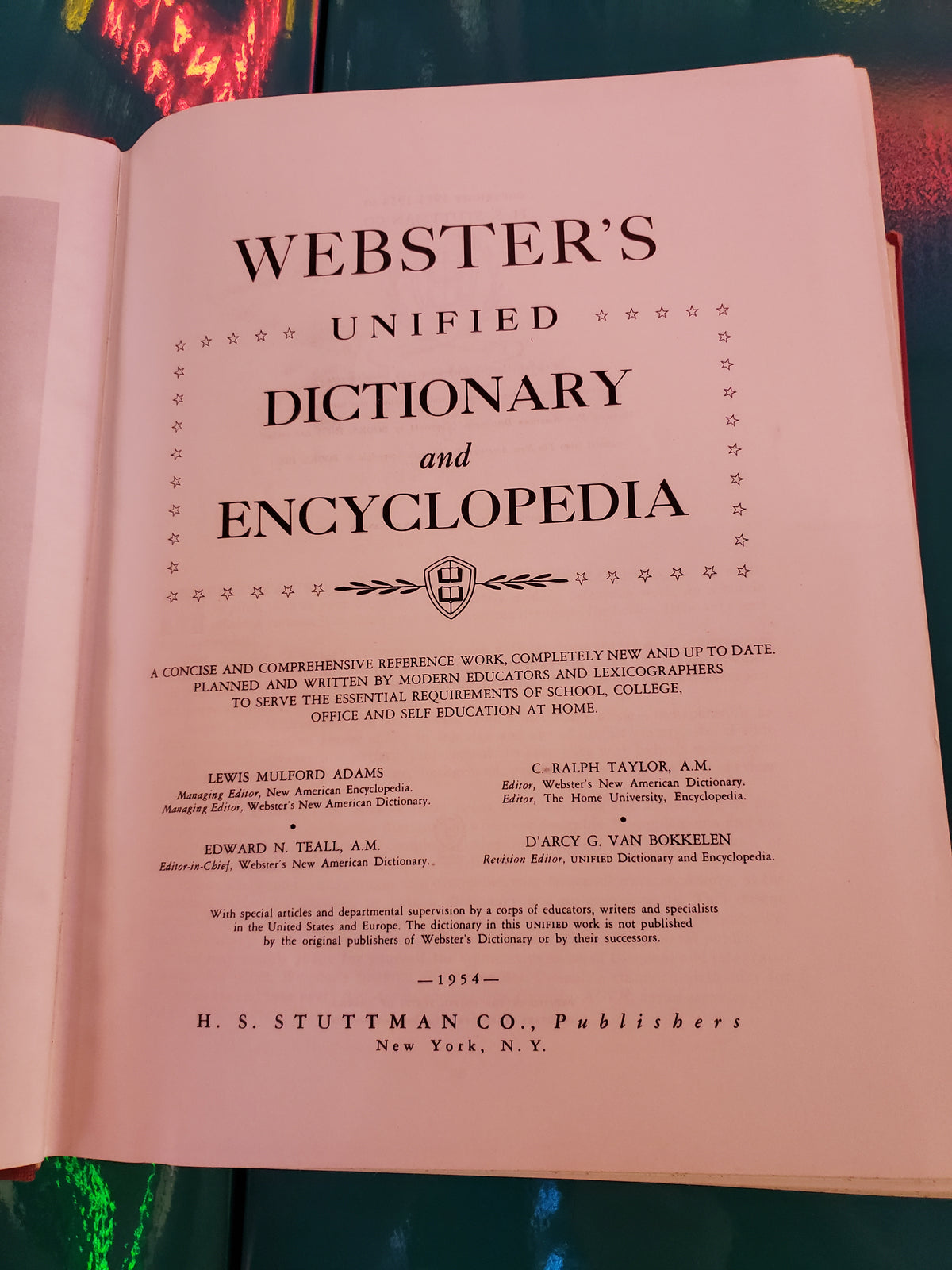 Webster's Unified Dictionary & Encyclopedia (1954)