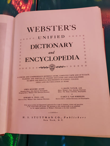 Webster's Unified Dictionary & Encyclopedia (1954)