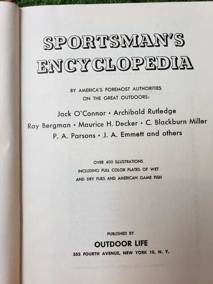 Sportsman's Encyclopedia by Outdoor Life (1956)