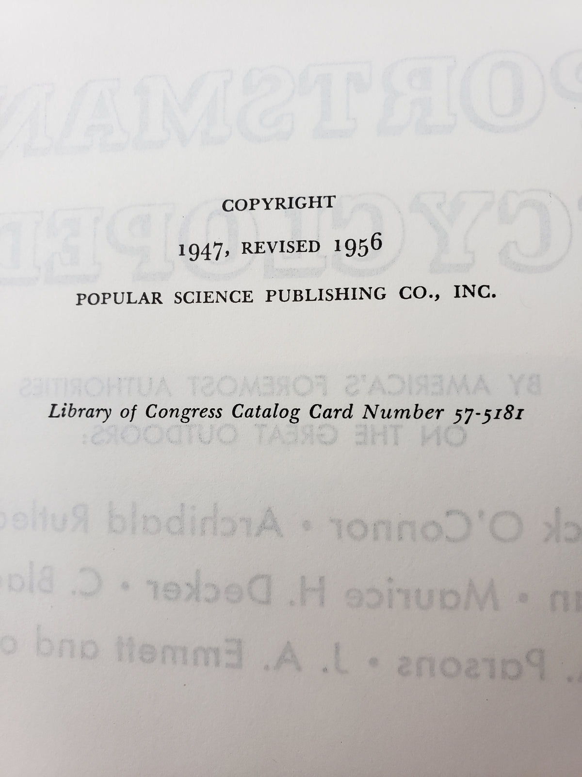 Sportsman's Encyclopedia by Outdoor Life (1956)